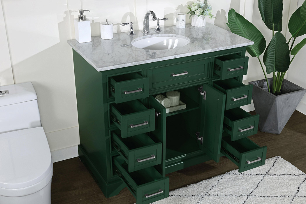 Elegant Bathroom Vanity - Green, L 42" (VF15042GN)