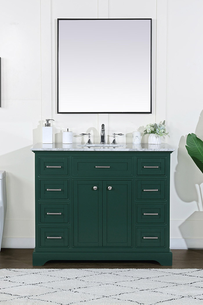 Elegant Bathroom Vanity - Green, L 42" (VF15042GN)