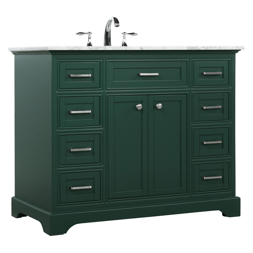 Elegant Bathroom Vanity - Green, L 42" (VF15042GN)