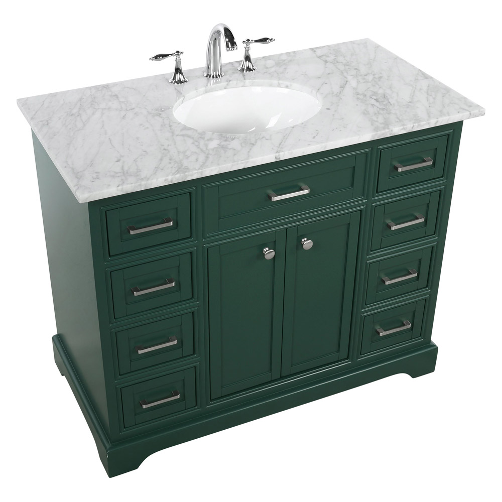 Elegant Bathroom Vanity - Green, L 42" (VF15042GN)