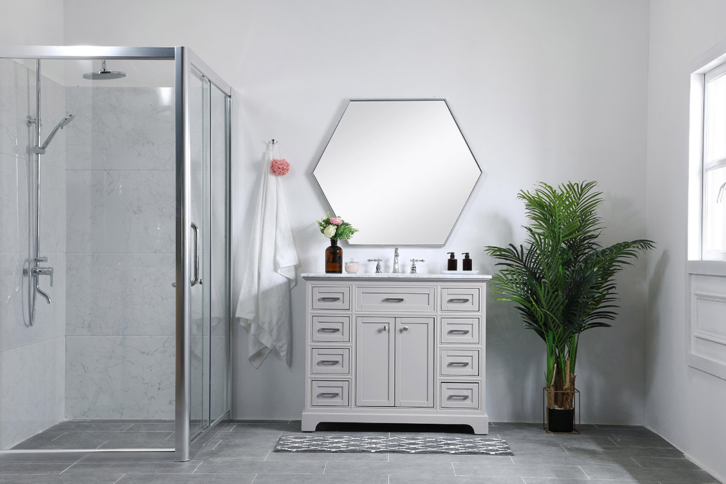 Elegant Bathroom Vanity - Gray, L 42" (VF15042GR)