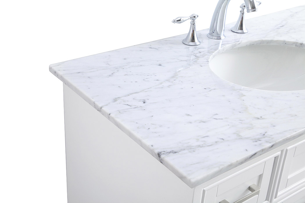 Elegant Bathroom Vanity - White, L 42" (VF15042WH)