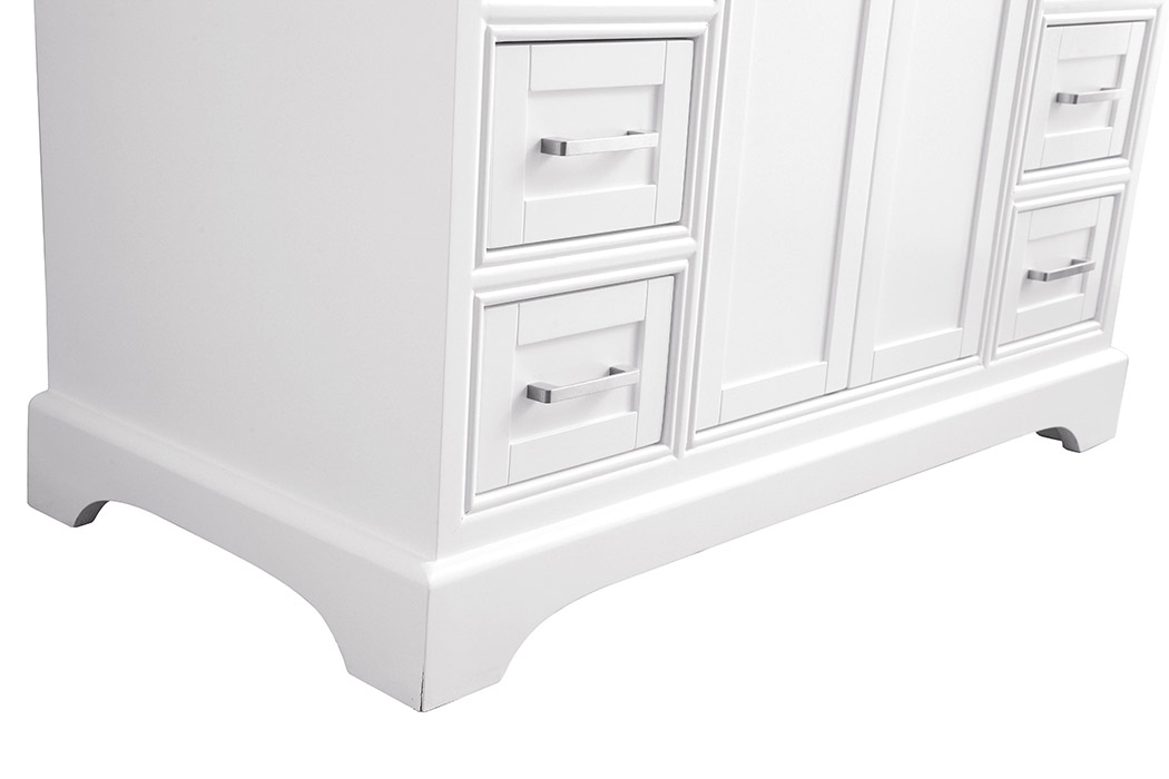 Elegant Bathroom Vanity - White, L 42" (VF15042WH)