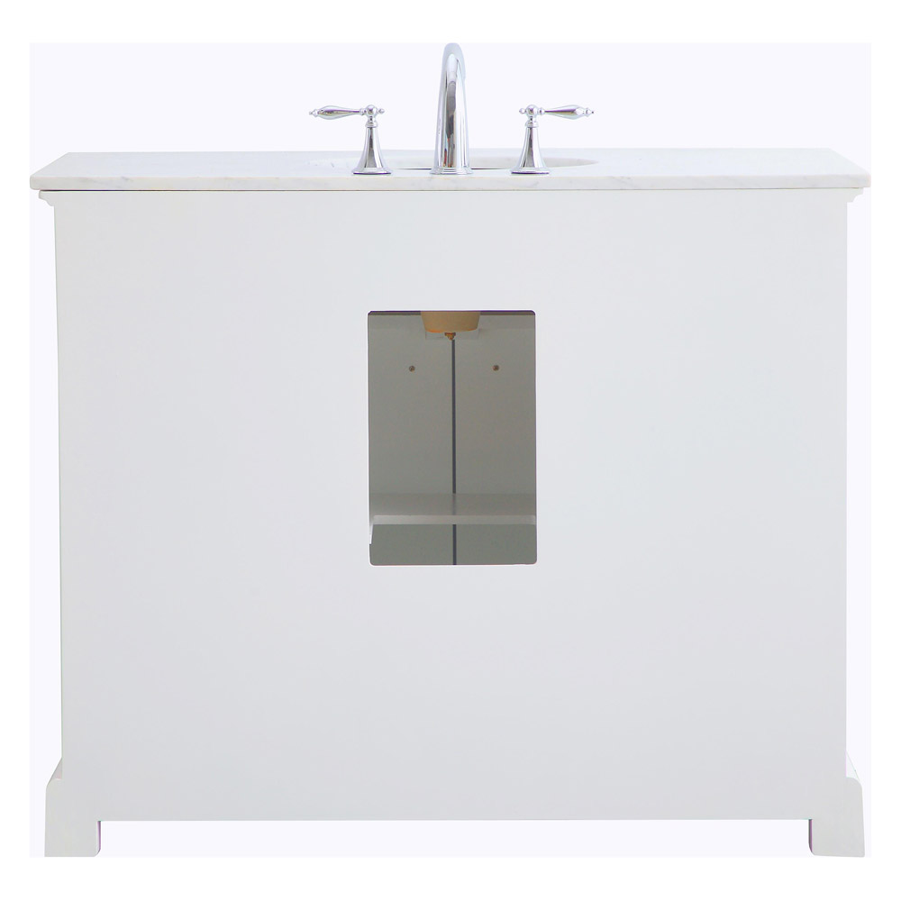 Elegant Bathroom Vanity - White, L 42" (VF15042WH)