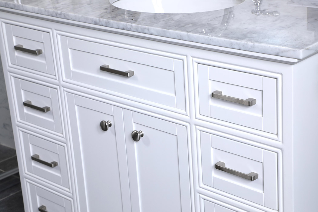 Elegant Bathroom Vanity - White, L 42" (VF15042WH)