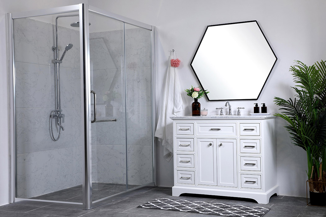 Elegant Bathroom Vanity - White, L 42" (VF15042WH)