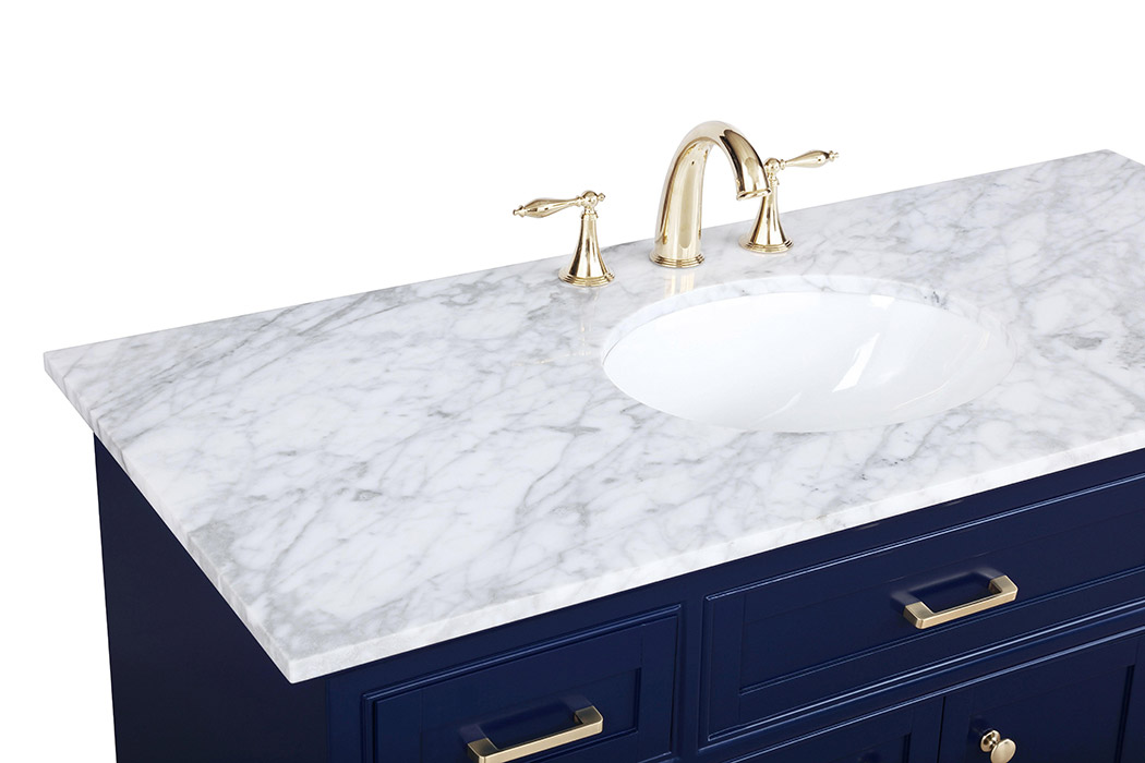 Elegant Bathroom Vanity - Blue, L 48" (VF15048BL)