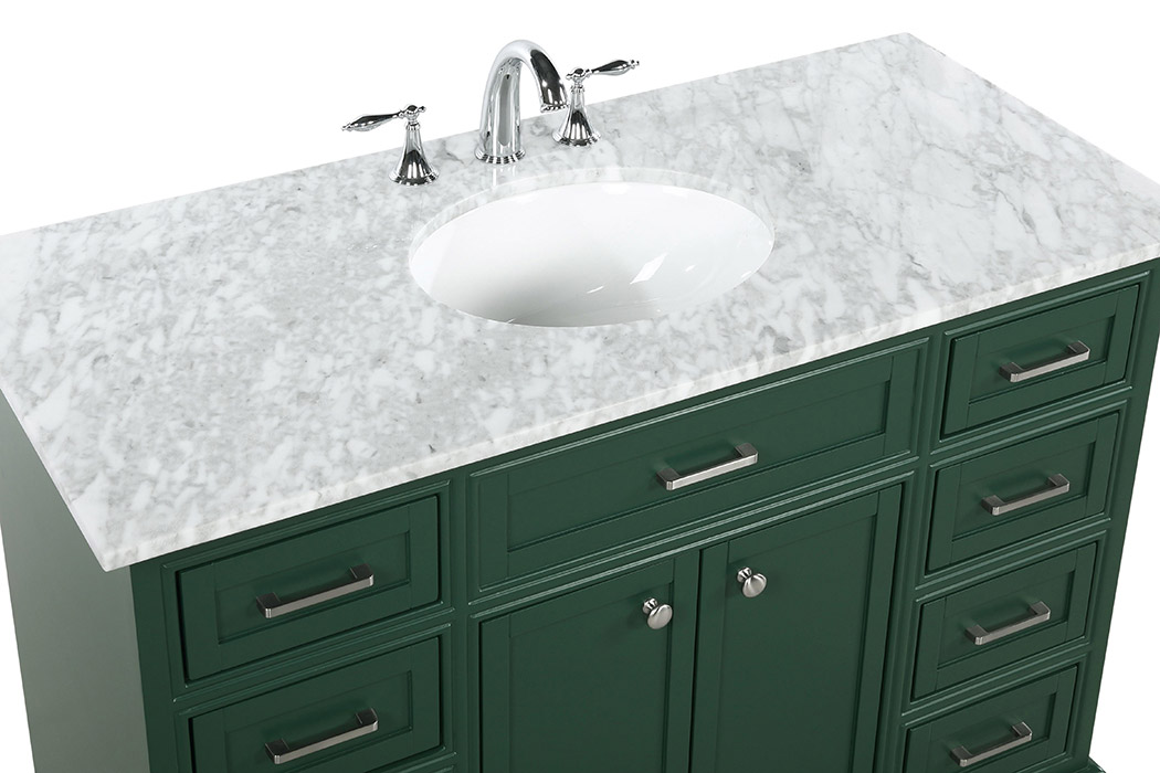 Elegant Bathroom Vanity - Green, L 48" (VF15048GN)