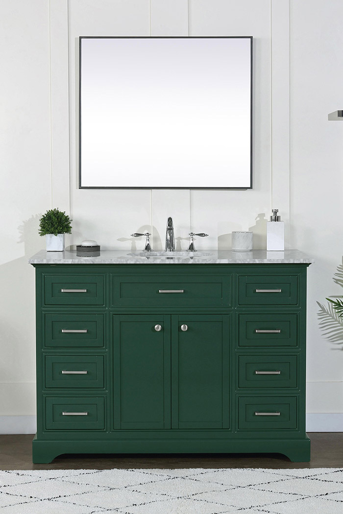 Elegant Bathroom Vanity - Green, L 48" (VF15048GN)