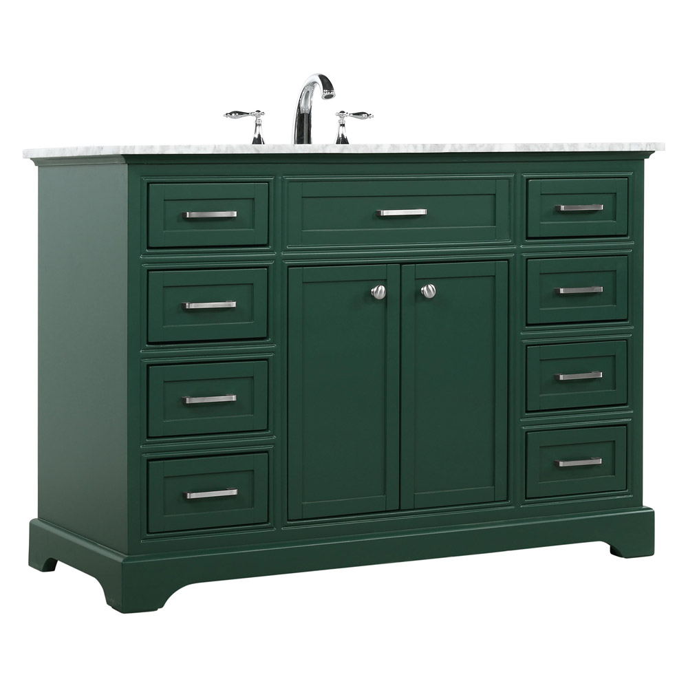 Elegant Bathroom Vanity - Green, L 48" (VF15048GN)