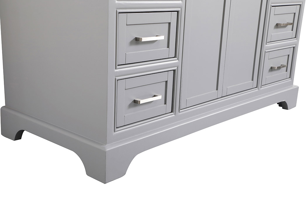 Elegant Bathroom Vanity - Gray, L 48" (VF15048GR)