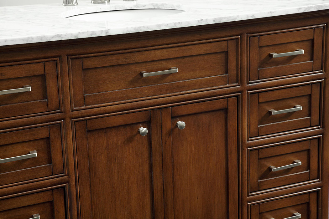 Elegant Bathroom Vanity - Teak, L 48" (VF15048TK)