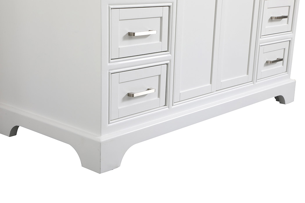 Elegant Bathroom Vanity - White, L 48" (VF15048WH)