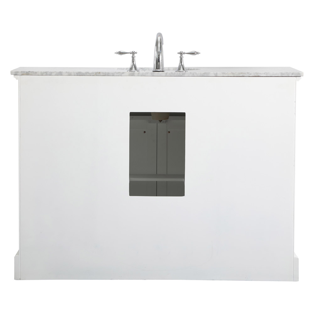 Elegant Bathroom Vanity - White, L 48" (VF15048WH)