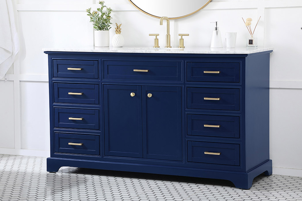 Elegant Bathroom Vanity - Blue (VF15060BL)