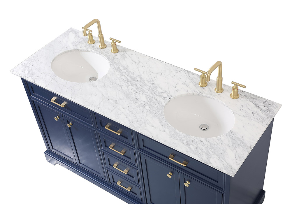 Elegant Bathroom Vanity - Blue (VF15060DBL)