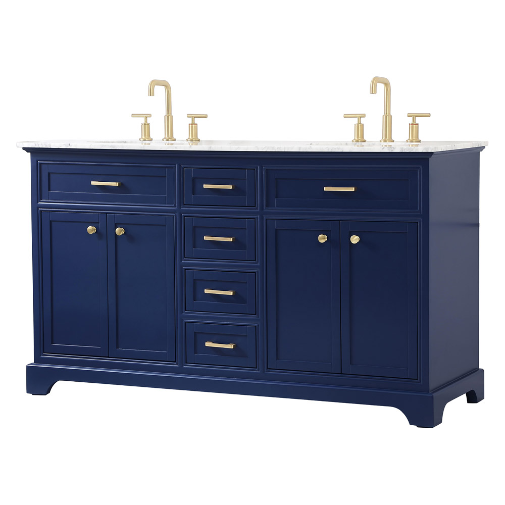 Elegant Bathroom Vanity - Blue (VF15060DBL)