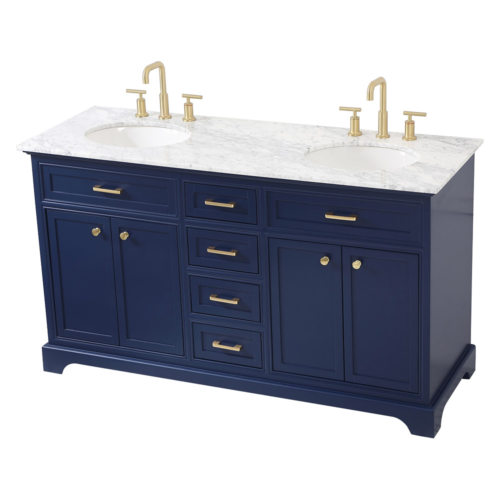 Elegant Bathroom Vanity - Blue (VF15060DBL)