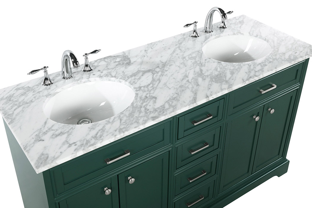 Elegant Bathroom Vanity - Green (VF15060DGN)