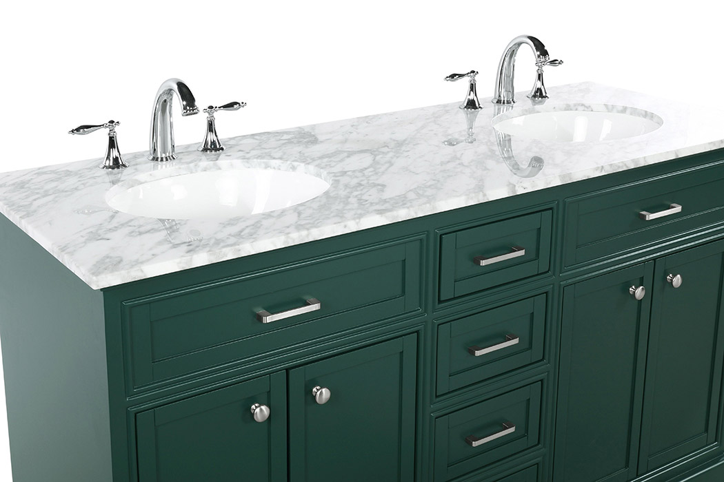 Elegant Bathroom Vanity - Green (VF15060DGN)