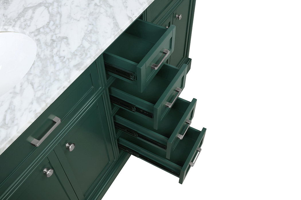 Elegant Bathroom Vanity - Green (VF15060DGN)