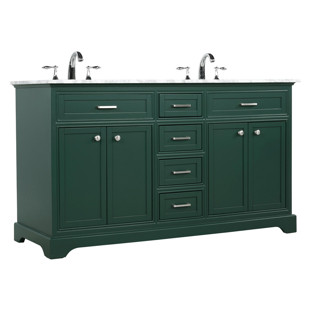 Elegant Bathroom Vanity - Green (VF15060DGN)