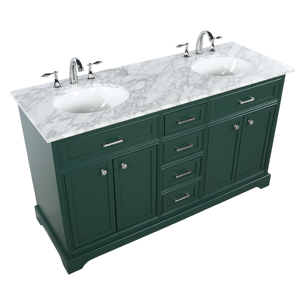 Elegant Bathroom Vanity - Green (VF15060DGN)