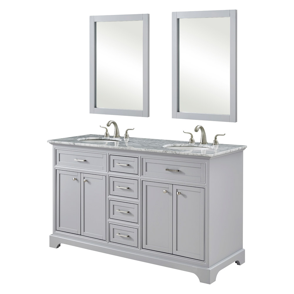 Elegant Bathroom Vanity - Gray (VF15060DGR)