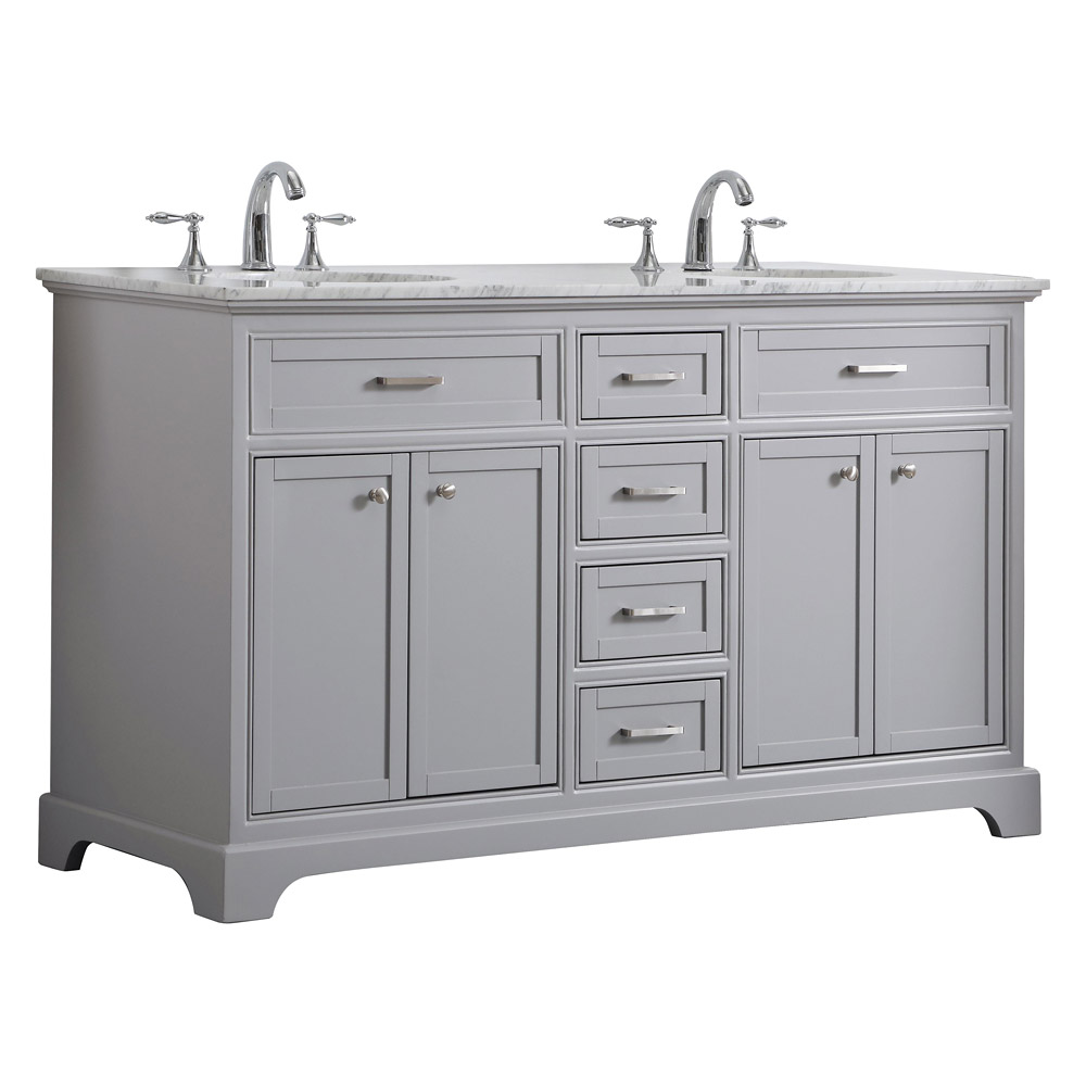 Elegant Bathroom Vanity - Gray (VF15060DGR)