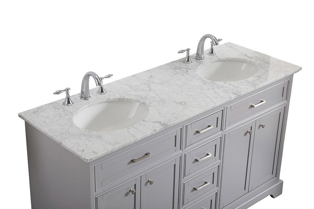 Elegant Bathroom Vanity - Gray (VF15060DGR)