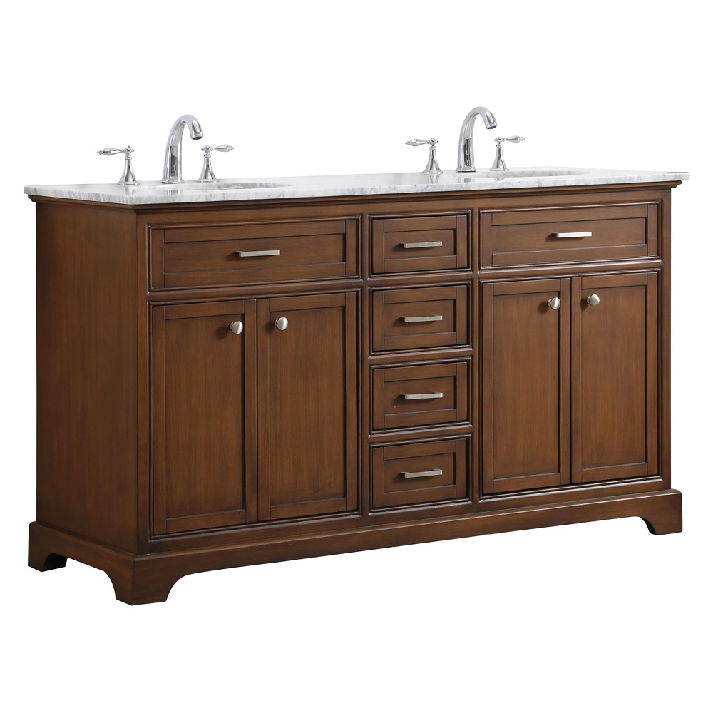 Elegant Bathroom Vanity - Teak (VF15060DTK)