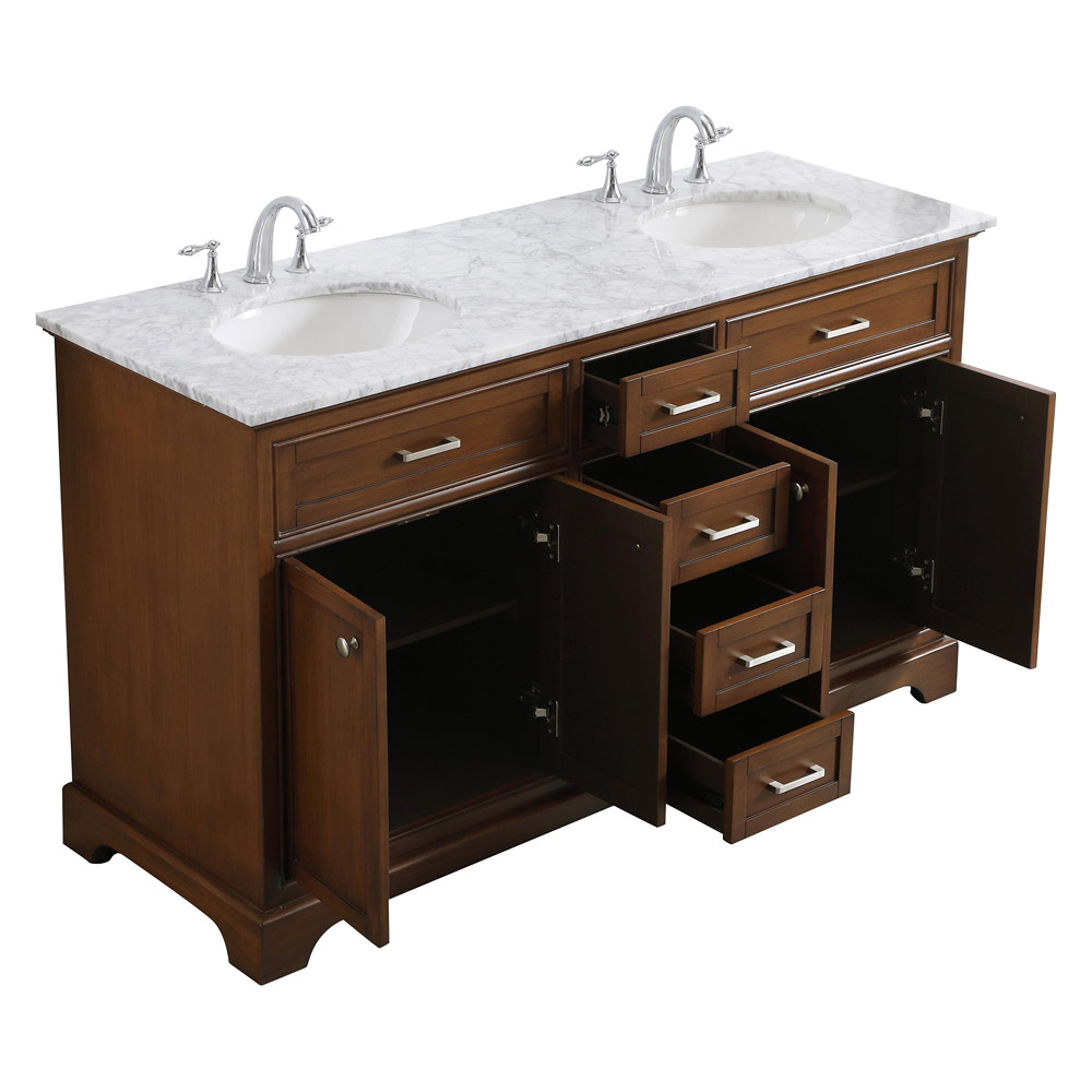 Elegant Bathroom Vanity - Teak (VF15060DTK)