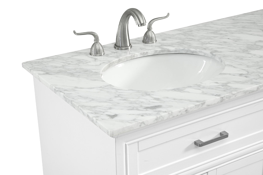 Elegant Bathroom Vanity - White (VF15060DWH)