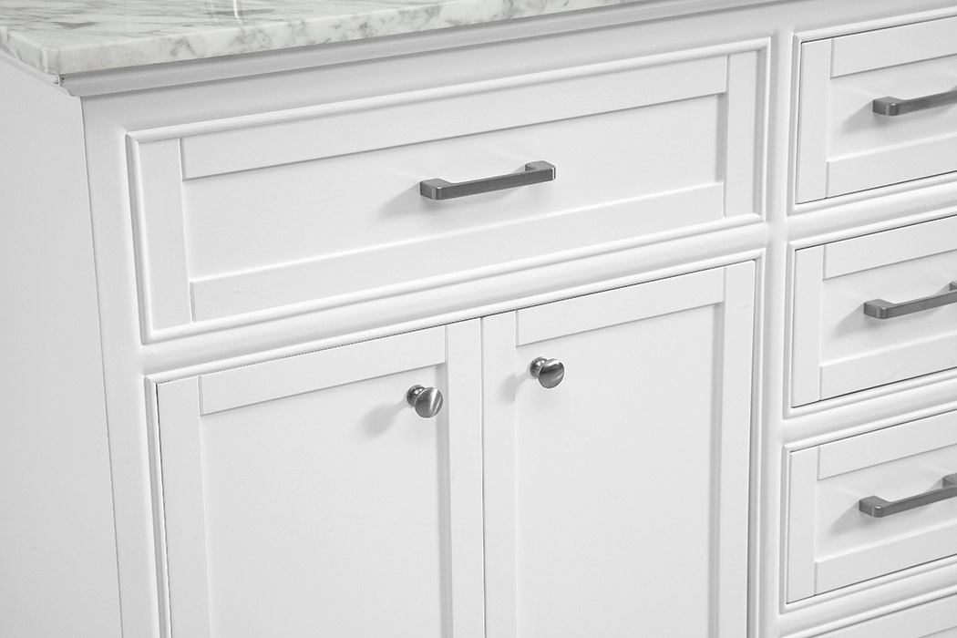 Elegant Bathroom Vanity - White (VF15060DWH)