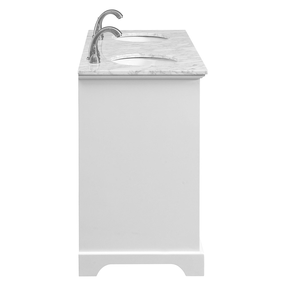 Elegant Bathroom Vanity - White (VF15060DWH)