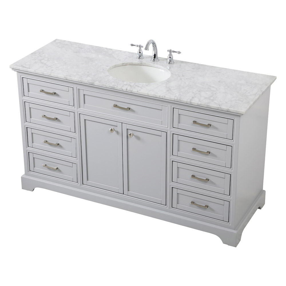 Elegant Bathroom Vanity - Gray (VF15060GR)