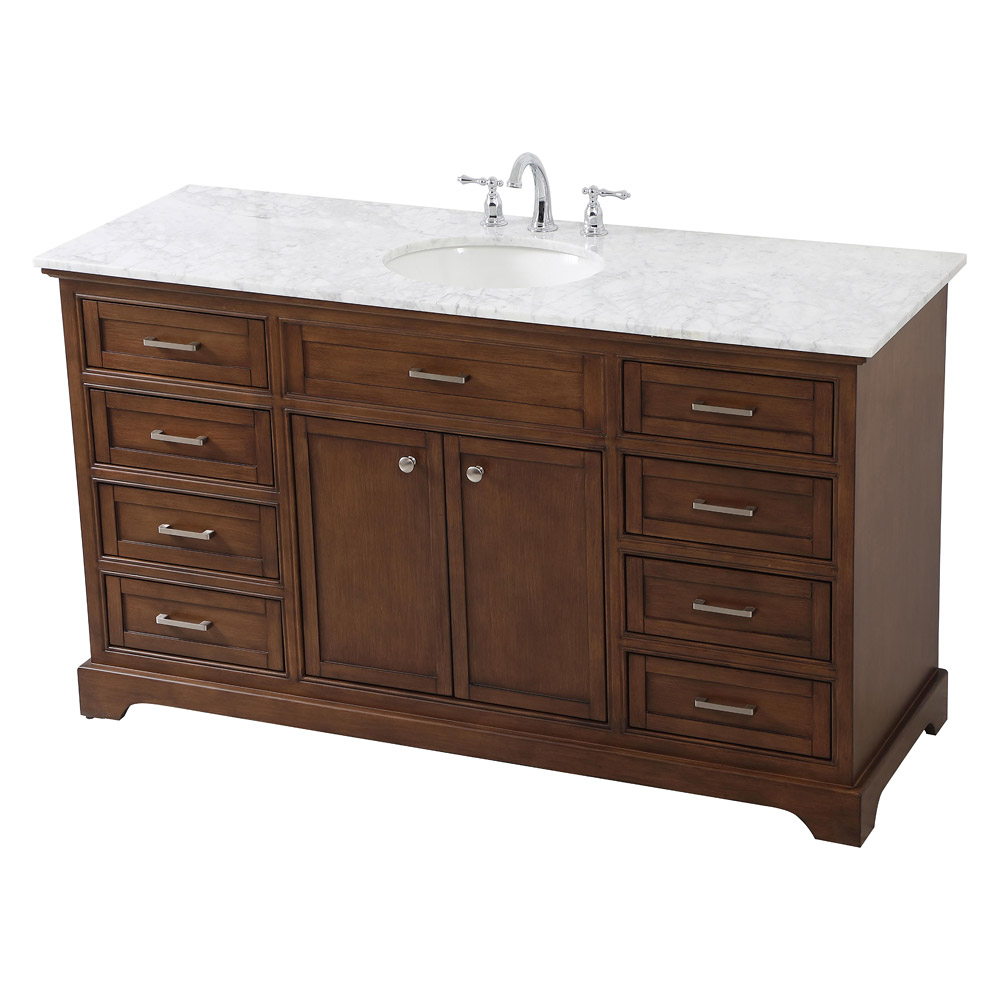 Elegant Bathroom Vanity - Teak (VF15060TK)