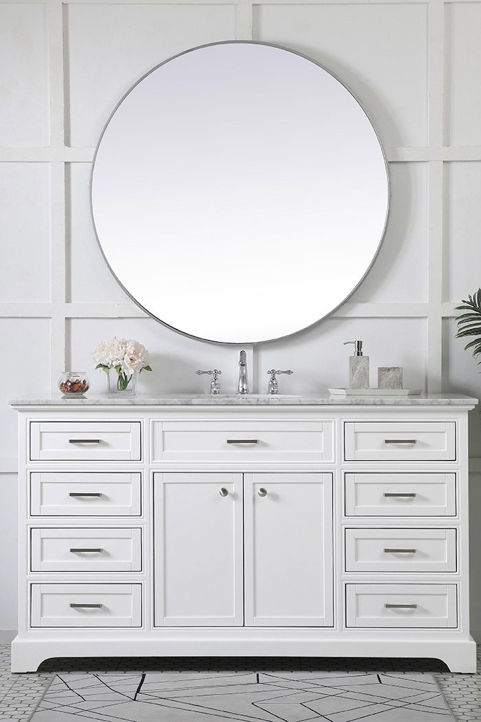 Elegant Bathroom Vanity - White (VF15060WH)