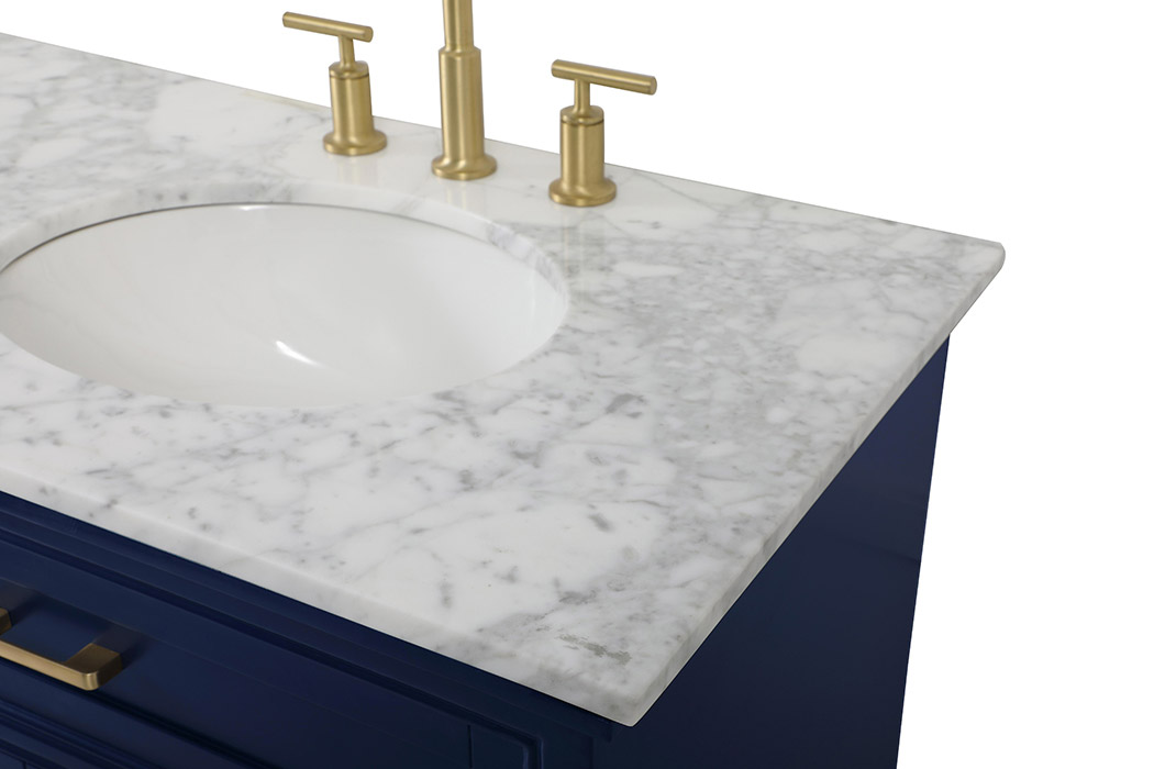 Elegant Bathroom Vanity - Blue (VF15072DBL)