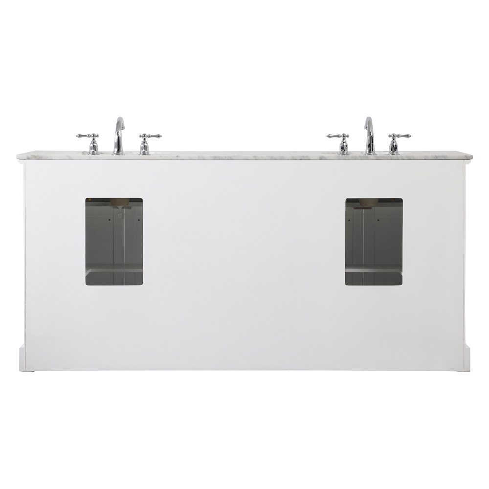 Elegant Bathroom Vanity - White (VF15072DWH)