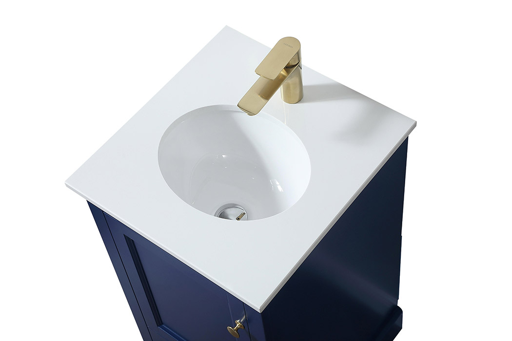 Elegant Bathroom Vanity - Blue (VF15518BL)