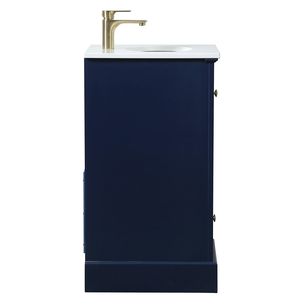 Elegant Bathroom Vanity - Blue (VF15518BL)