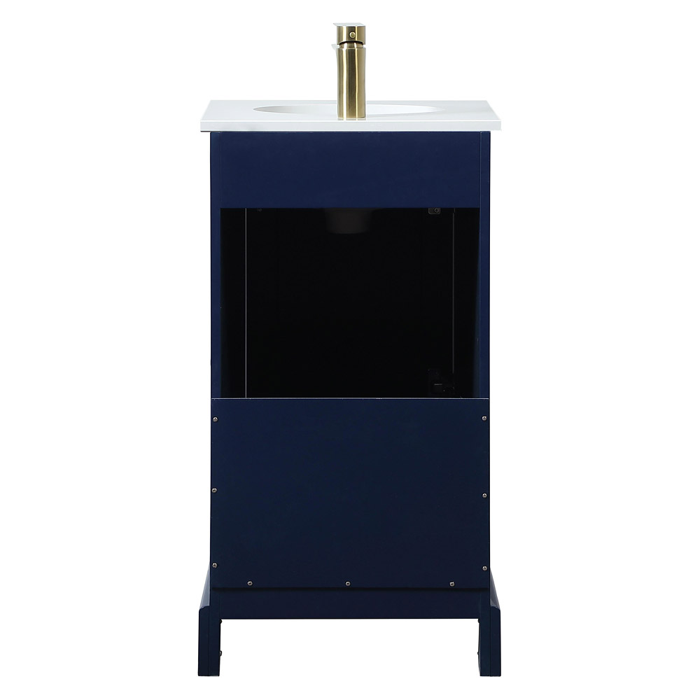 Elegant Bathroom Vanity - Blue (VF15518BL)