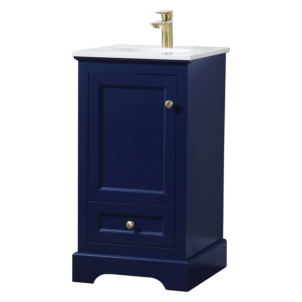 Elegant Bathroom Vanity - Blue (VF15518BL)