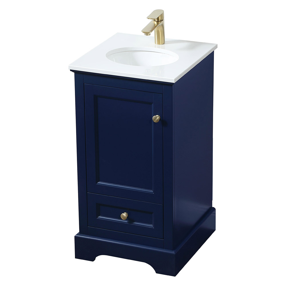 Elegant Bathroom Vanity - Blue (VF15518BL)