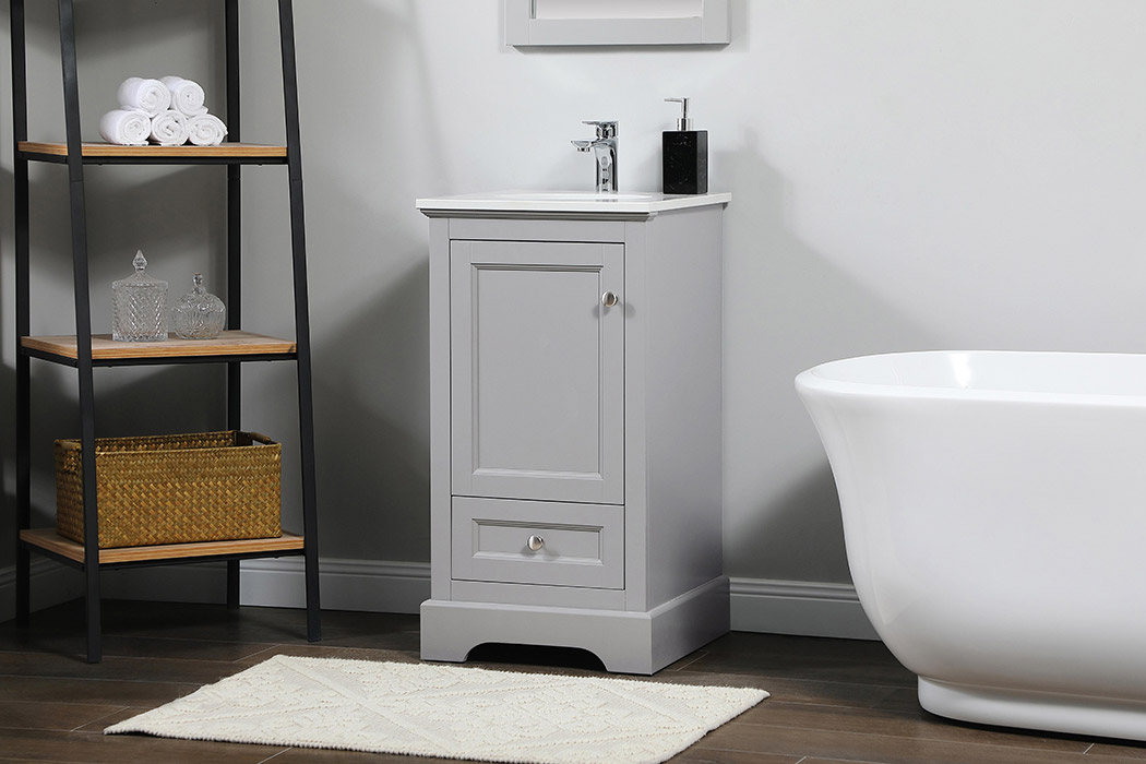 Elegant Bathroom Vanity - Gray (VF15518GR)