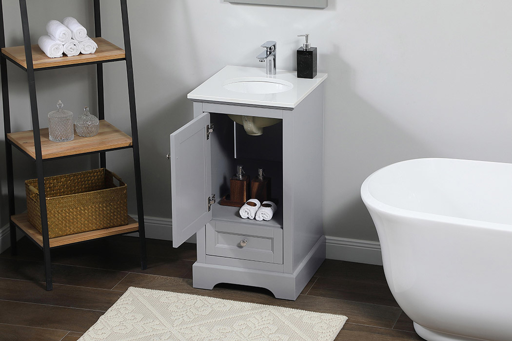 Elegant Bathroom Vanity - Gray (VF15518GR)