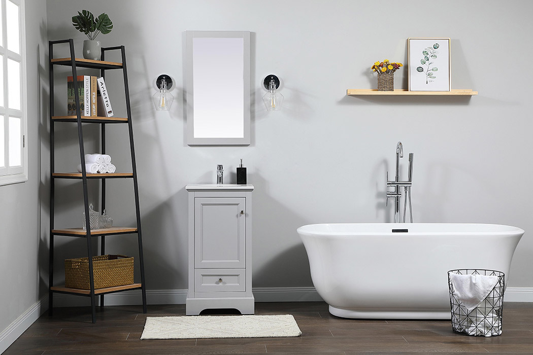 Elegant Bathroom Vanity - Gray (VF15518GR)