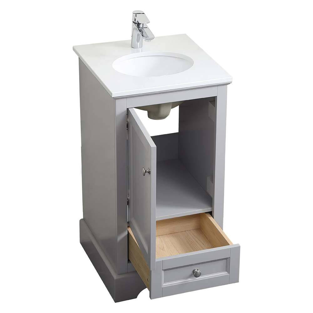 Elegant Bathroom Vanity - Gray (VF15518GR)