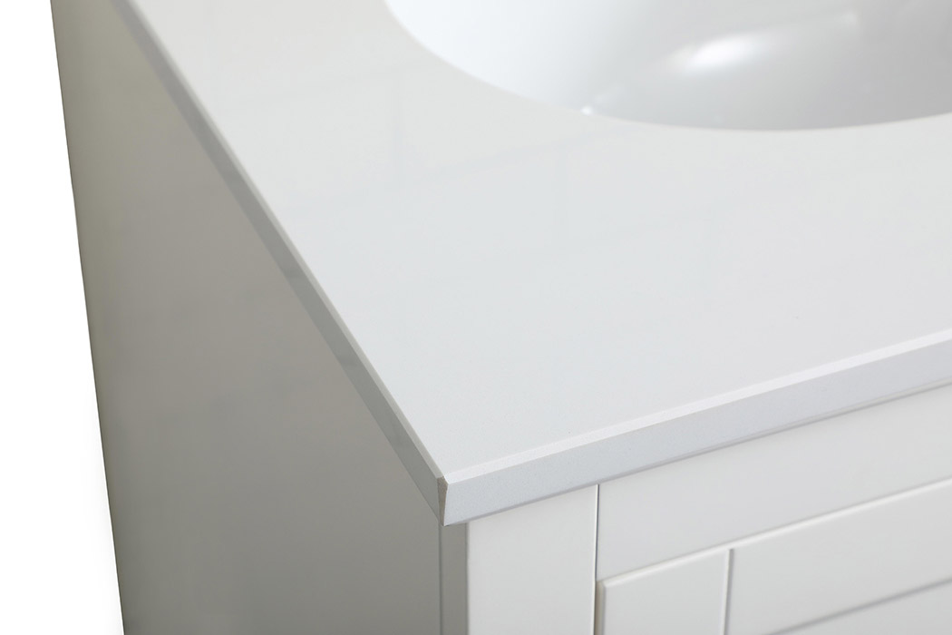 Elegant Bathroom Vanity - White (VF15518WH)